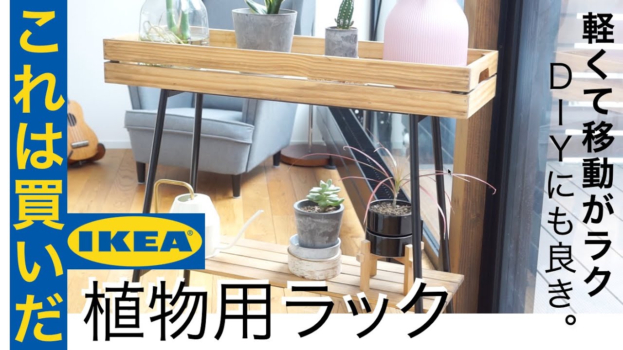 IKEAの植物用ラックは買いだ。軽くて移動も楽ちん「ヴァニルストング」、ガーデニングや観葉植物の棚にはコレです｜Indoor plants stand