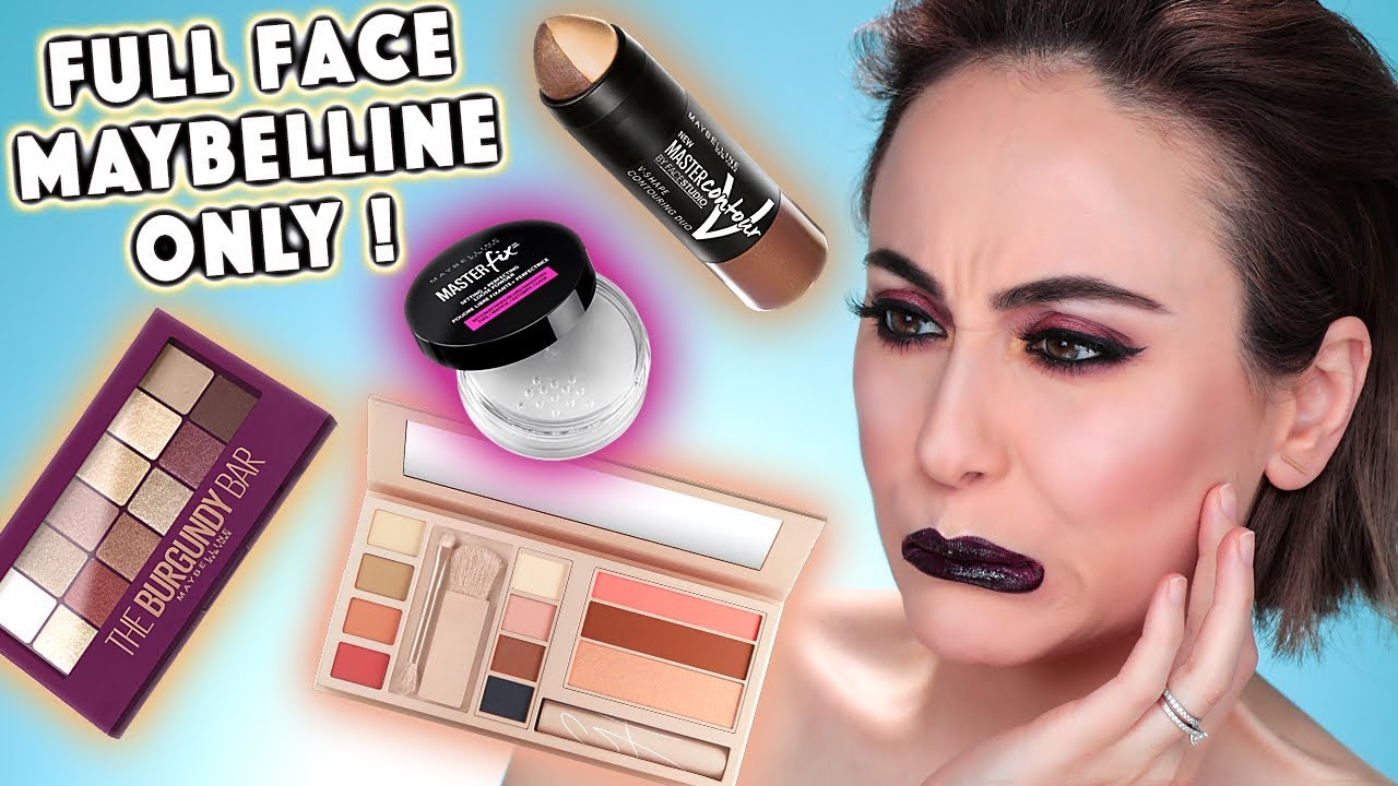 Full Face Using Only MAYBELLINE Products 🤔 | MAYBELLINE Drogerie One Brand Makeup | Hatice Schmidt
