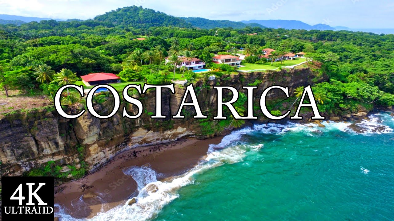 Costa Rica 4K - Amazing Uvita Costa Rica Panoramic Drone Film With Relaxing Piano Music