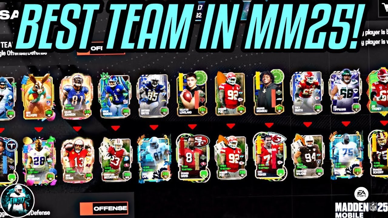 BEST TEAM IN MADDEN MOBILE 25! 9,000 OVR! Madden Mobile 25