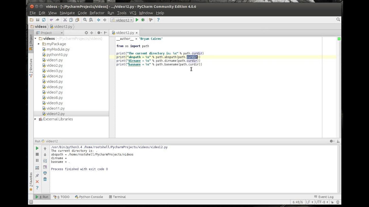 Python 12 - OS Path