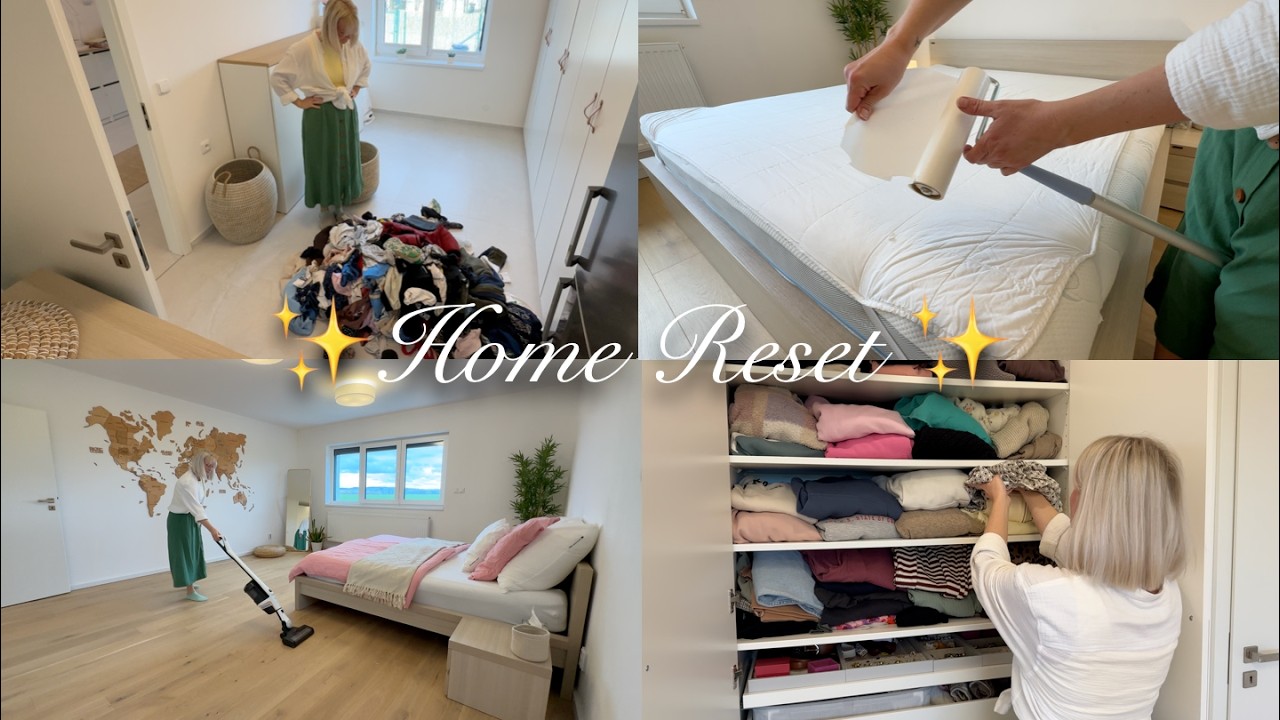 Satisfying Home Reset ✨ ASMR Cleaning Motivation | Laundry, Kitchen, Bedroom & Cozy Routine
