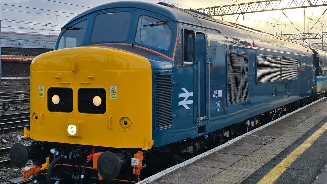 Class 45 45118 5Z08 1415 Norwich - Norwich Low Level 23/01/26