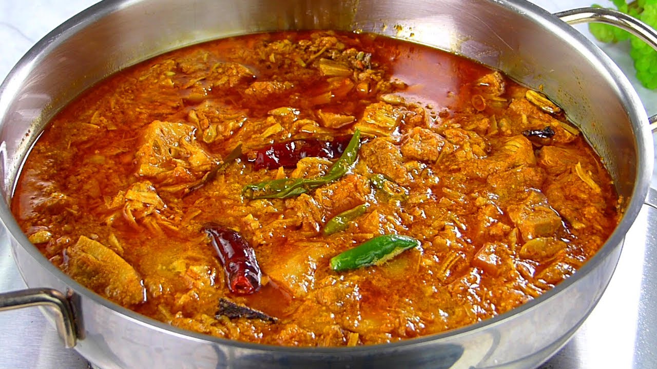 ভুনা মাংসের স্বাদে লোভনীয় নিরামিষ রান্না- এঁচোড় /কাঁচা কাঁঠালের কালিয়া | Echor Kalia, Dalna Recipe