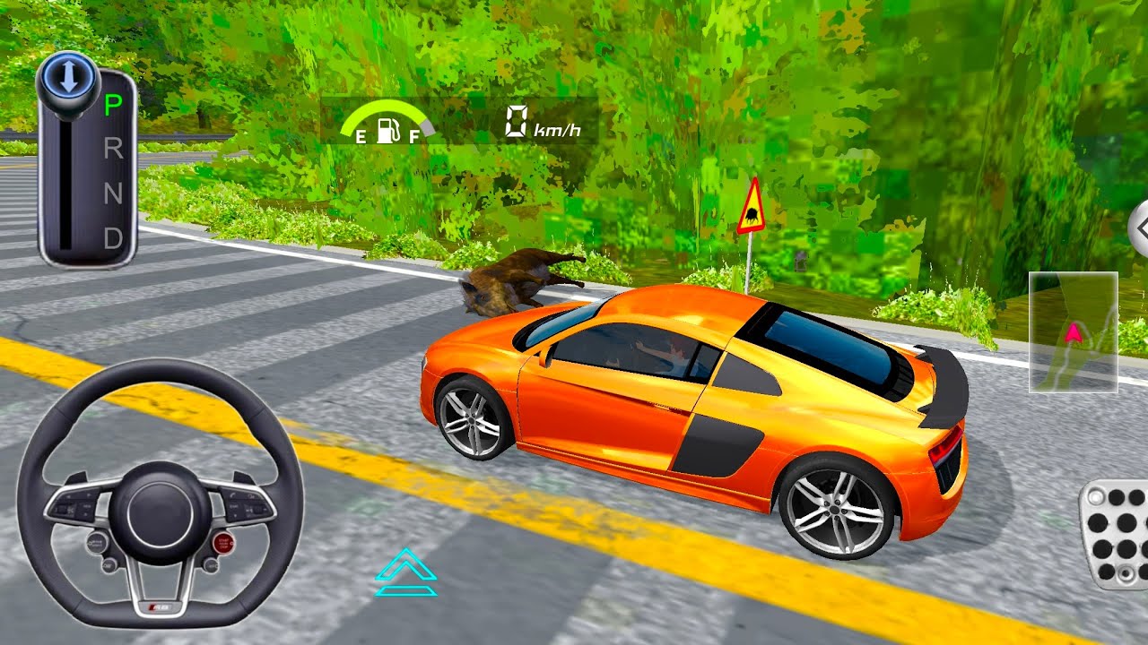 Red car  🚗  super 💨  3 D games 🐷aaya  🚧🚘😱😱