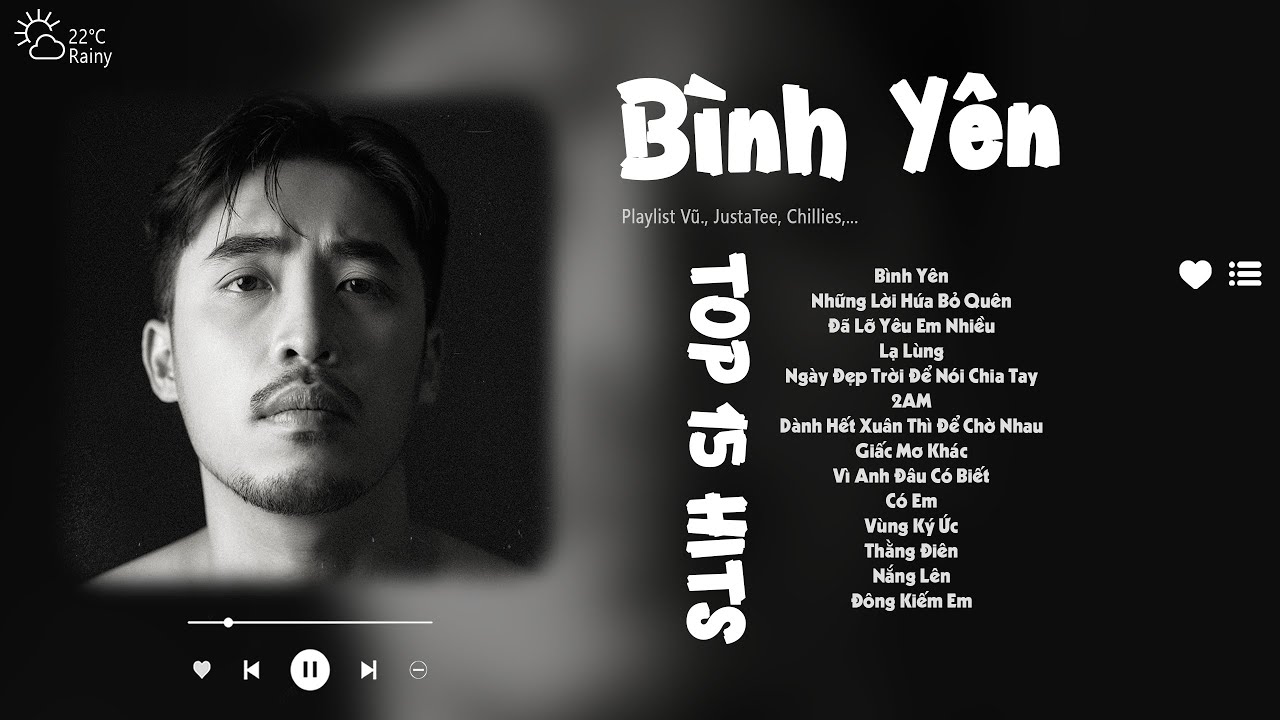 Bình Yên - Vũ. | Em như dòng nước trong veo...| Những Bản Hits Ballad Nhẹ Nhàng Gây Nghiện