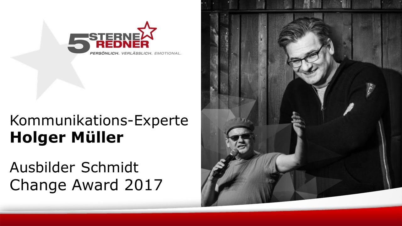 Ausbilder Schmidt und Holger Müller beim Change Award 2017