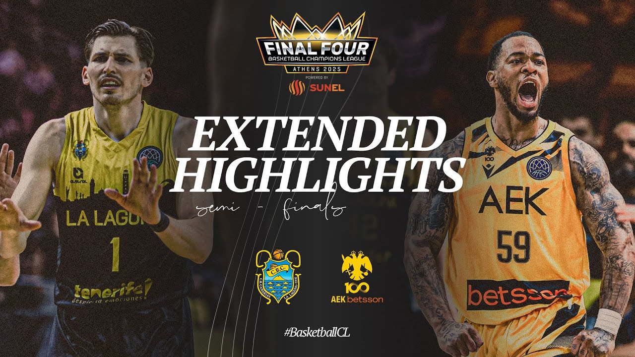 3rd place game: La Laguna Tenerife v AEK Betsson BC | Full Game Highlights | #BasketballCL 2025