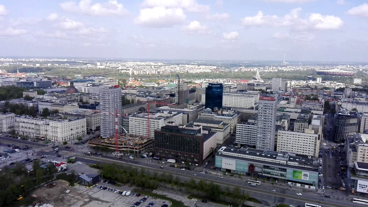 Widok na Warszawę z Pałacu Kultury i Nauki