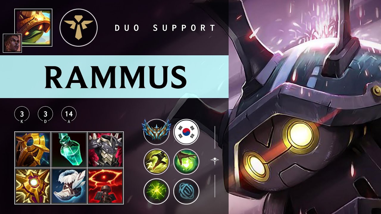 Rammus Support vs Seraphine - KR Challenger Patch 25.24