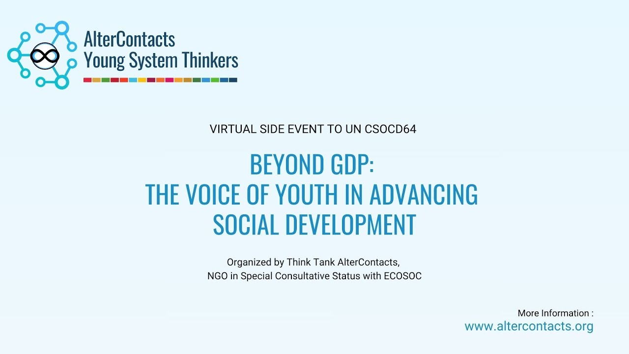 Virtual Side Event to CSocD64: 