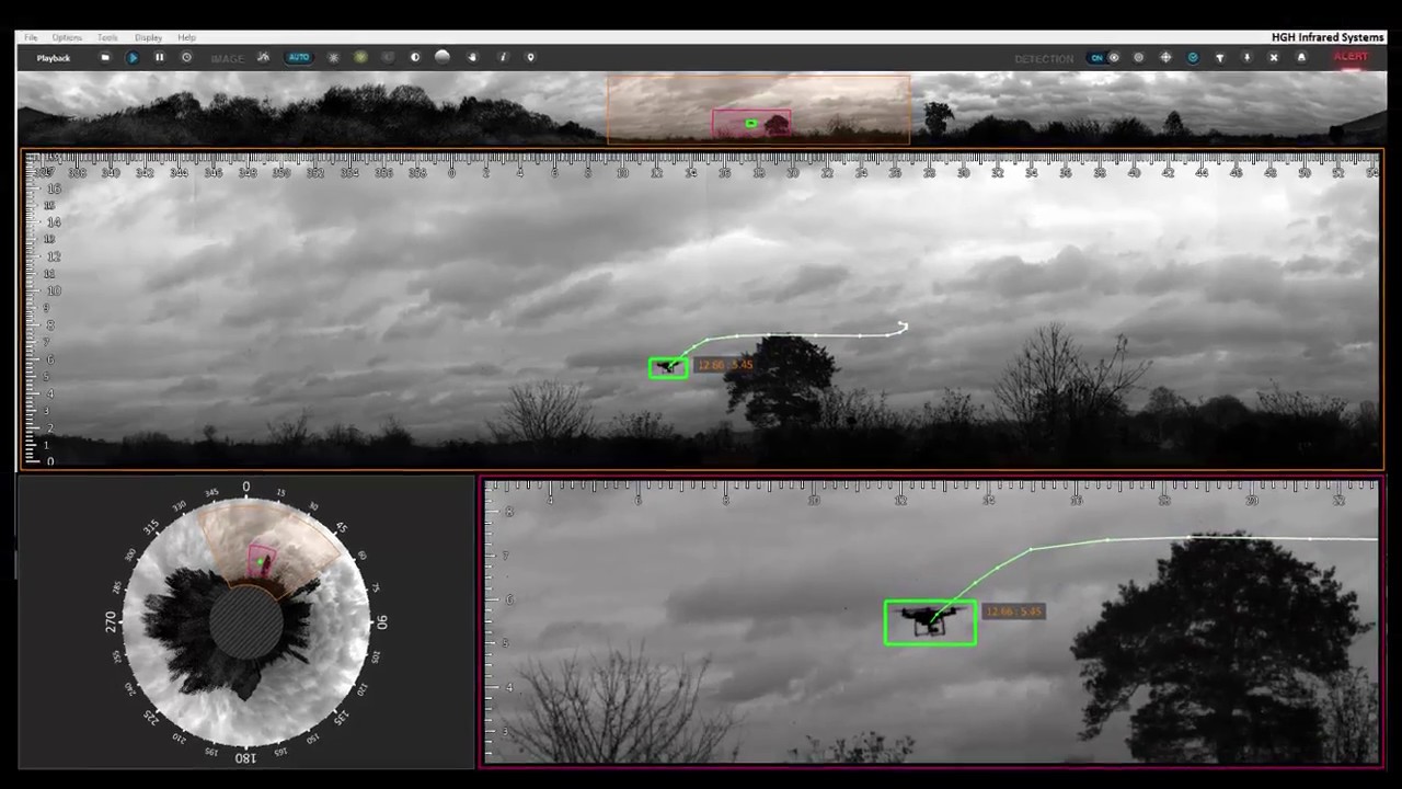 Real-time Drone Detection and Tracking with Panoramic Thermal Camera SPYNEL