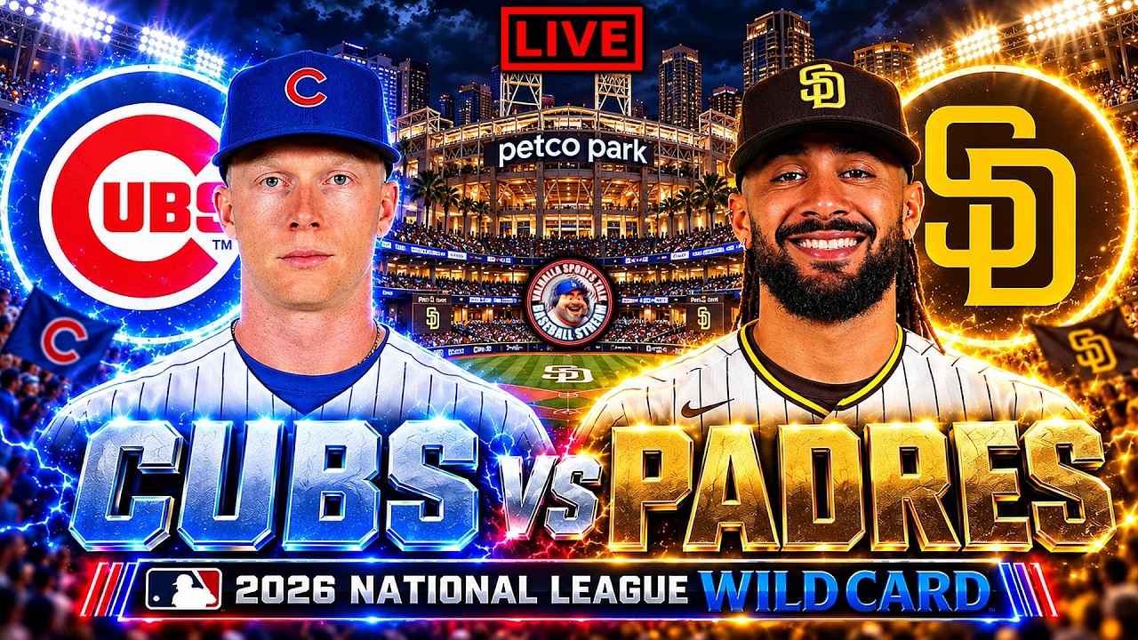 ⚾Chicago Cubs vs San Diego Padres 🔴 LIVE STREAM 🔴 MLB National League Wildcard Watch Party.