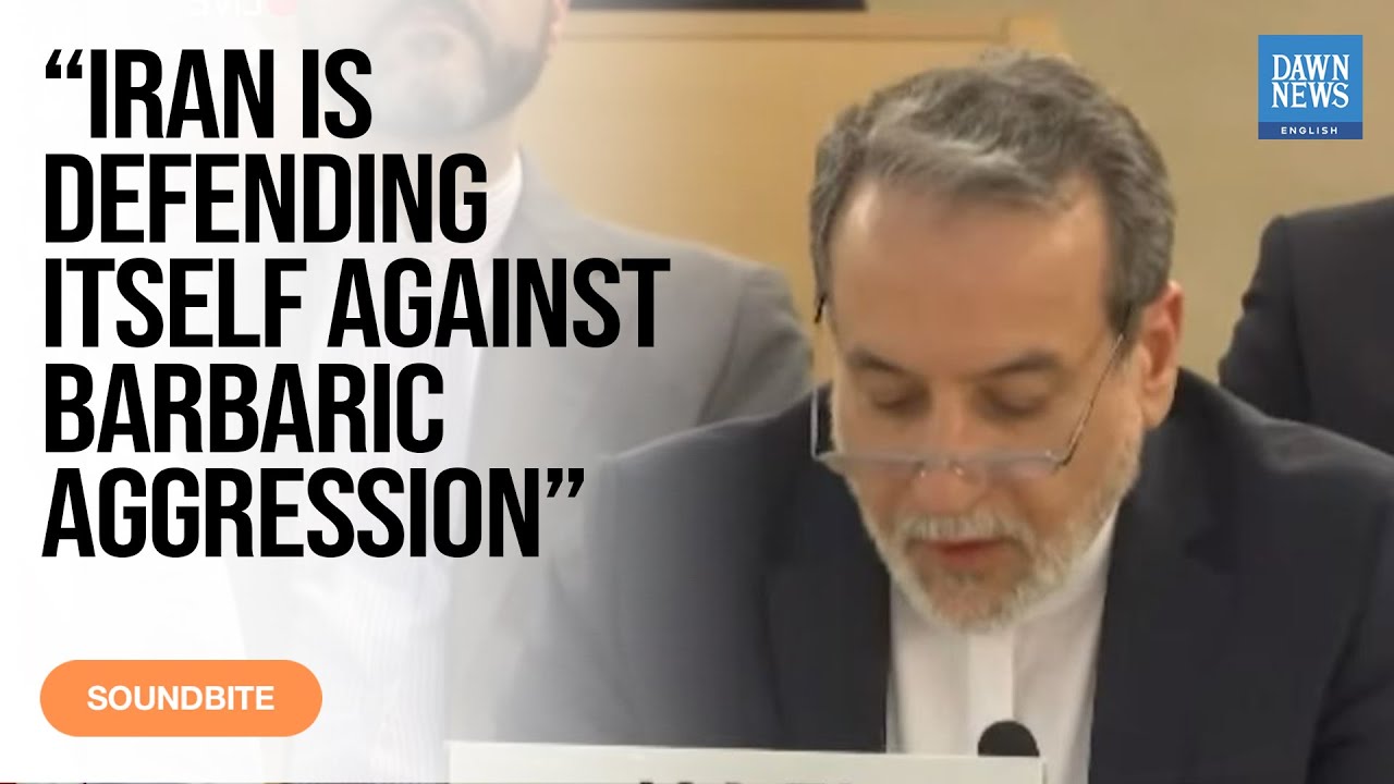 Iran’s FM Abbas Araqchi Addresses UN Human Rights Council | Geneva | June 20, 2025 | Dawn