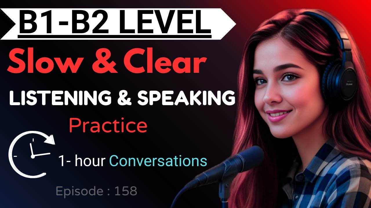 B1/B2 English Listening & Speaking Practice – 1 Hour Advanced English Skills