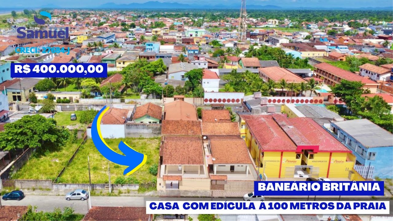 Casa com edícula à 100 metros da praia em Ilha Comprida/SP