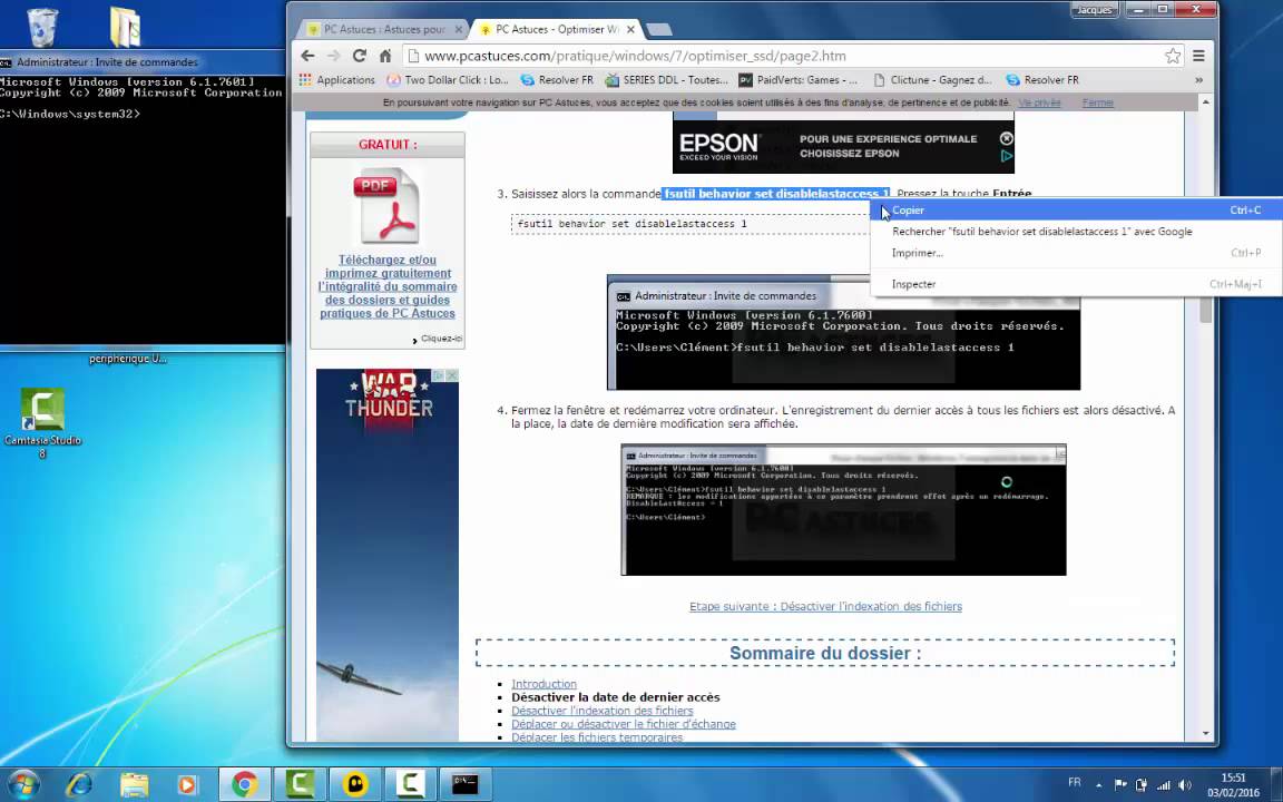 Optimiser Windows 7 et Windows 8 pour son SSD