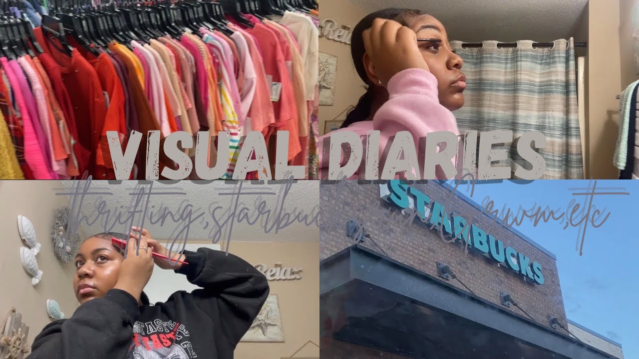 VISUAL DIARIES 001 || ( thrifting,starbucks run,grwm,etc)| Khyley Ma’kai 