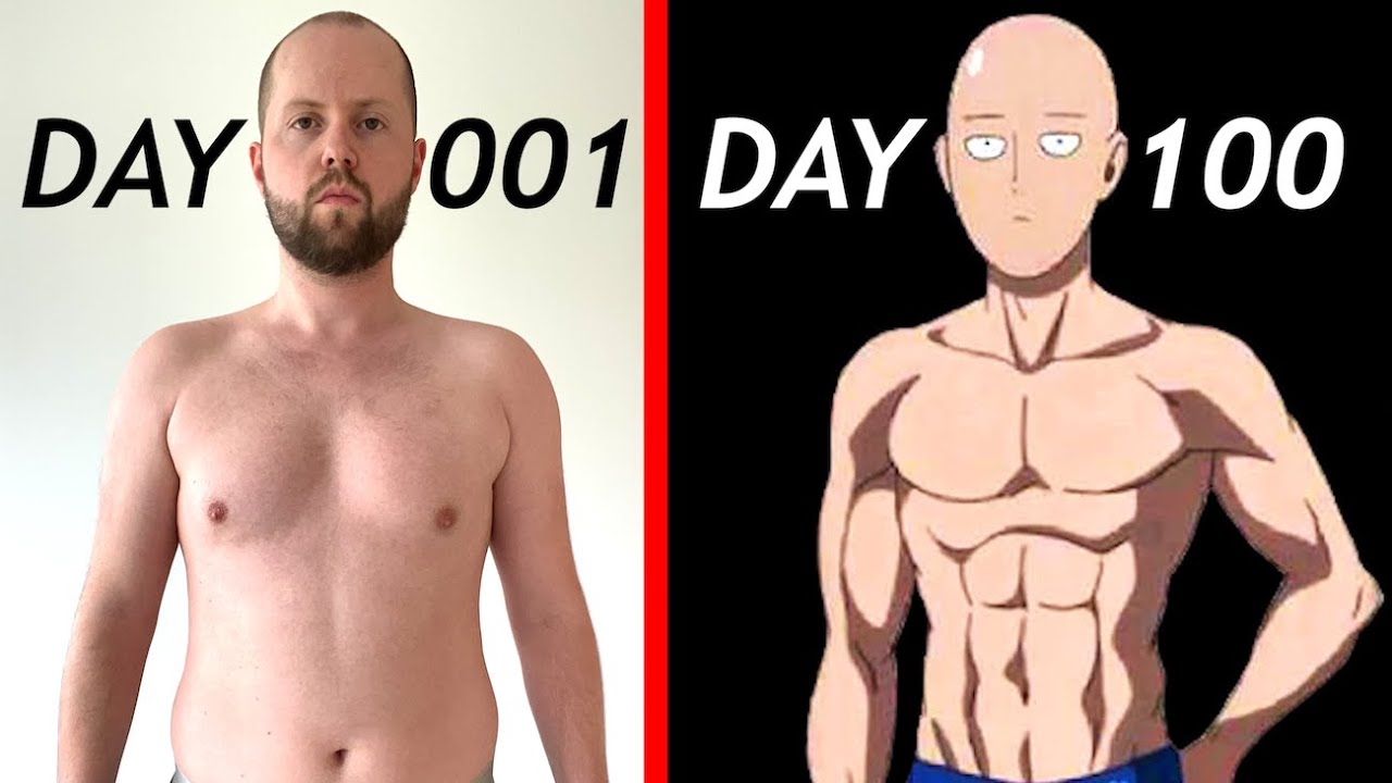 100 дней тренировок по программе One Punch Man | Результаты трансформации