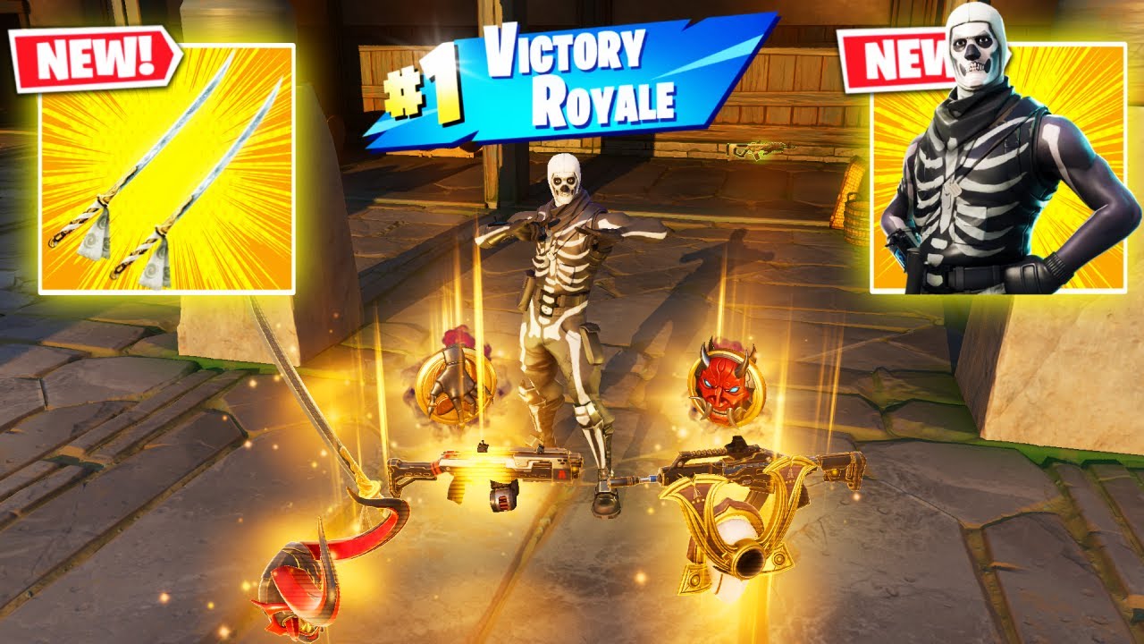 SKULL TROOPER vs NEW 3 MEDALLIONS & MYTHIC&rsquo;S CHALLENGE ( NEW! FORTNITE CHAPTER 6 )