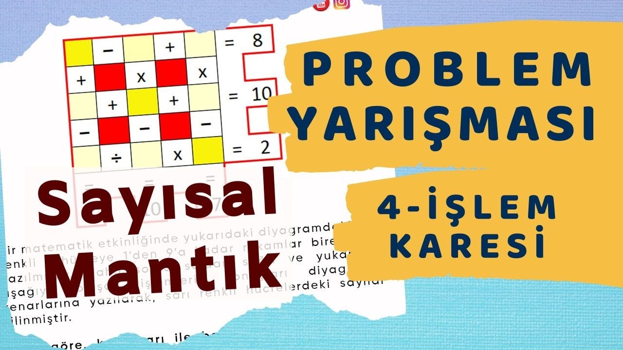 PROBLEM YARIŞMASI 4- İşlem Karesi SAYISAL MANTIK | YKS KPSS DGS ALES