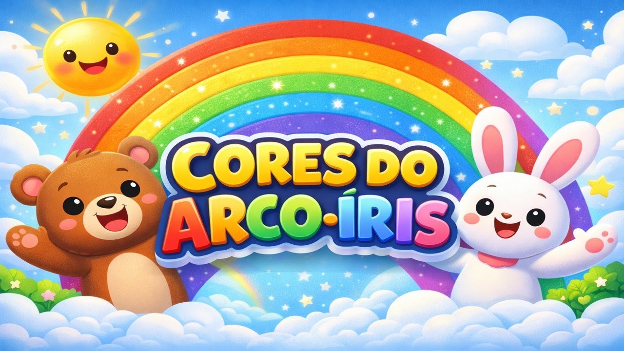 🎶 Aprendendo as Cores com o Arco-Íris 🌈 | Música Infantil para Crianças