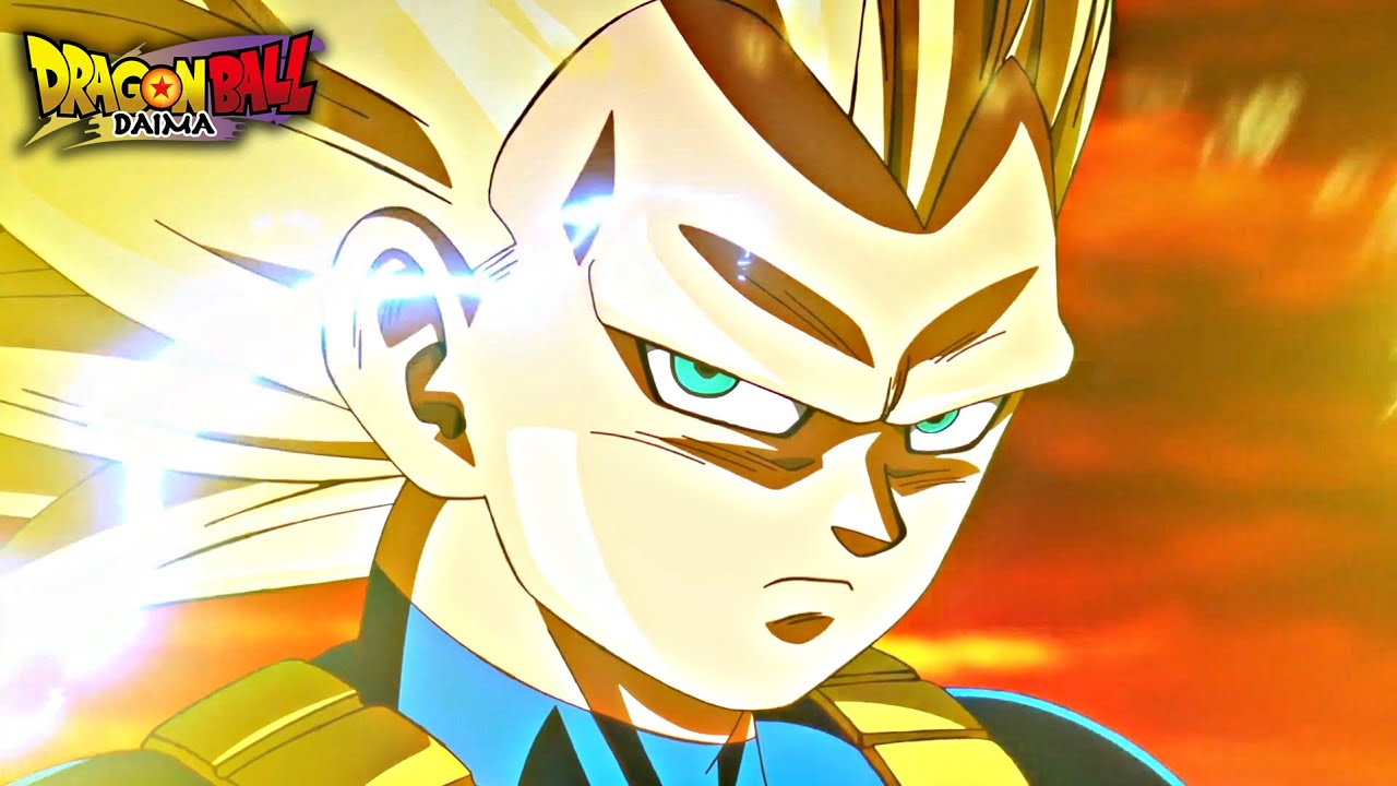 Adult Vegeta Goes Super Saiyan 3 Against Gomah - Dragon Ball Daima Episode 19