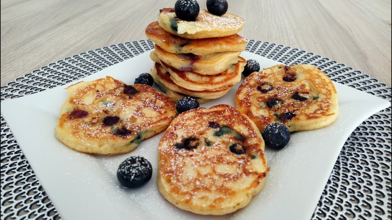🥞 Placuszki jogurtowe z borówkami 🥞