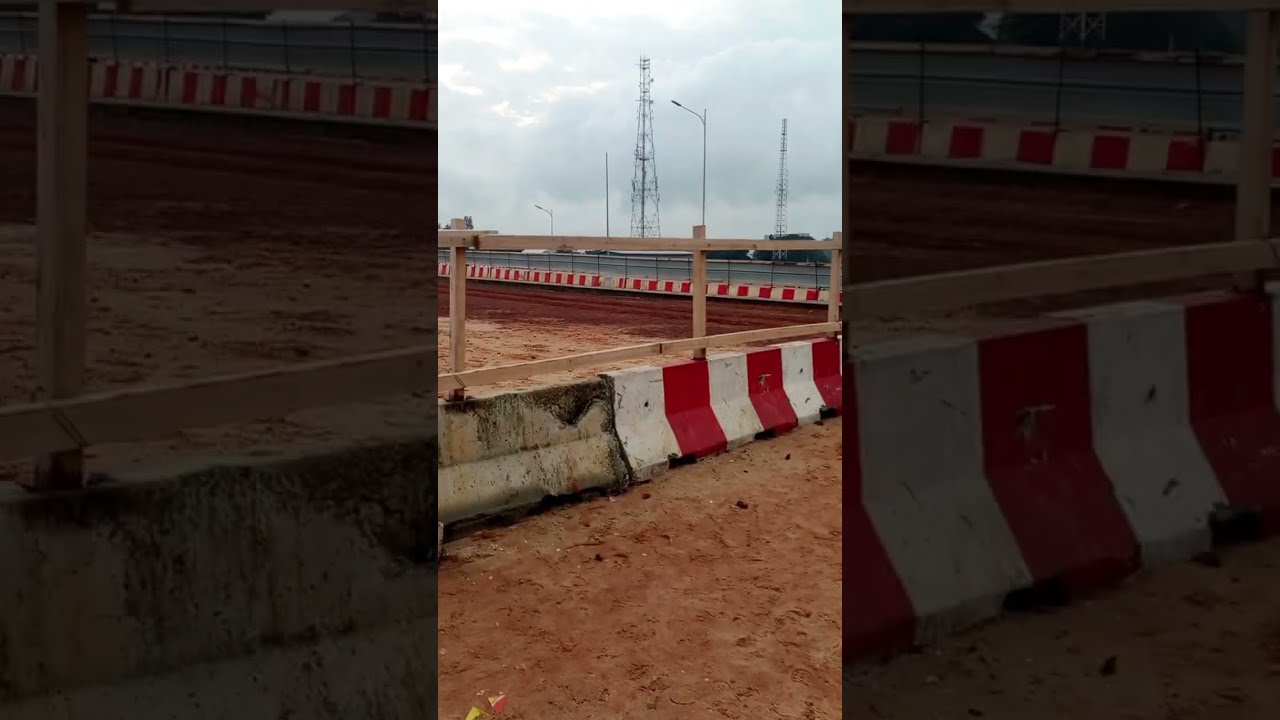 La Construction De La Voie Du BRT À Abidjan Depuis Yopougon 