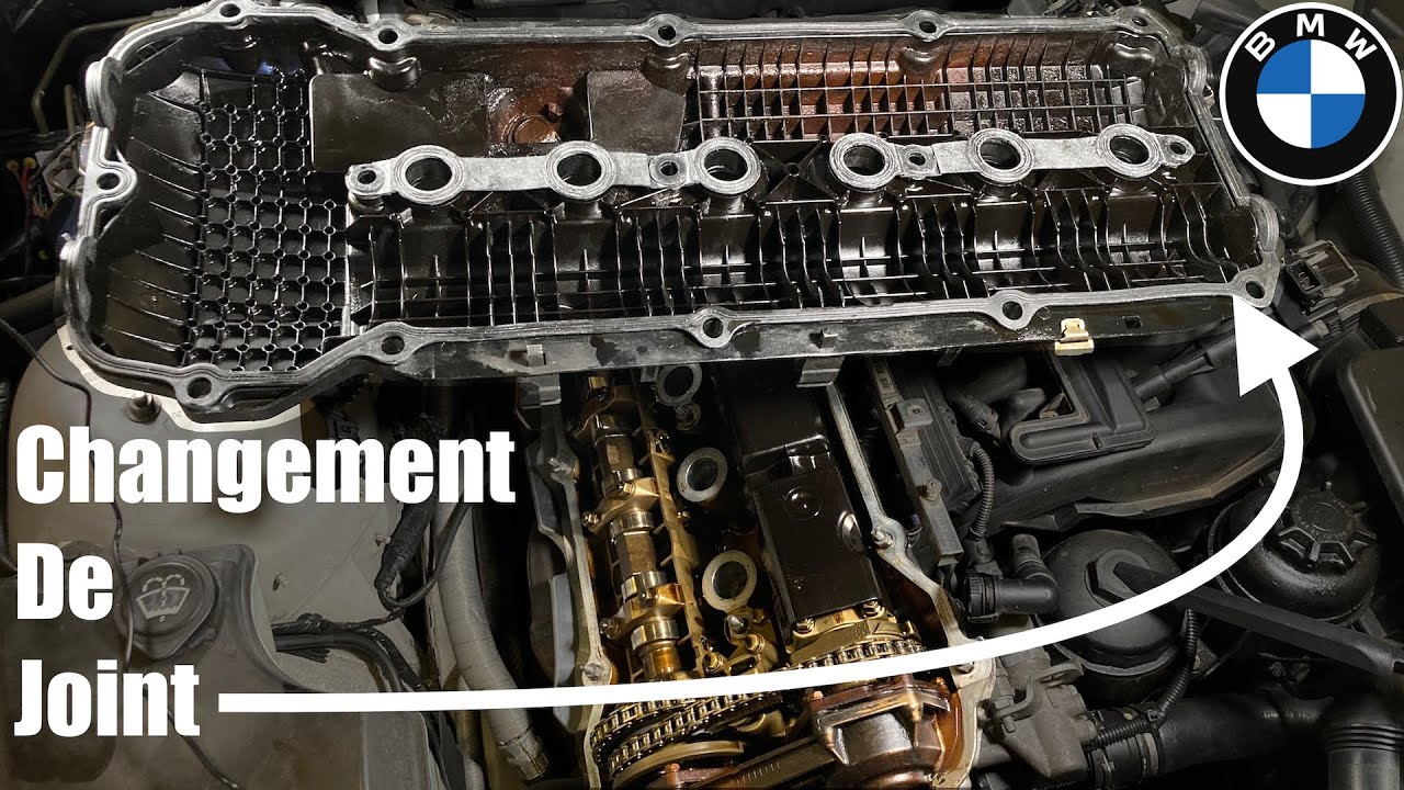 BMW e46 fuite d’huile au niveau du moteur.