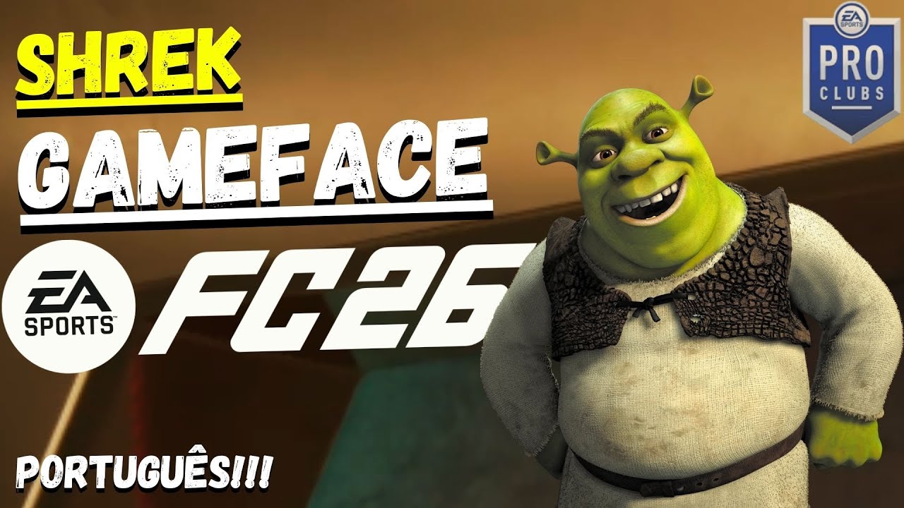 O Shrek no EA FC 26?! Veja como criar essa Game Face no Pro Clubs 😂💚 #72