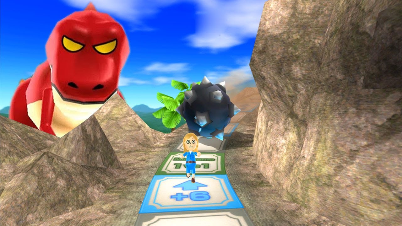Wii Party Series Board Game Island - Guest E vs Emma vs Hiromasa vs Pablo (Master Difficulty)