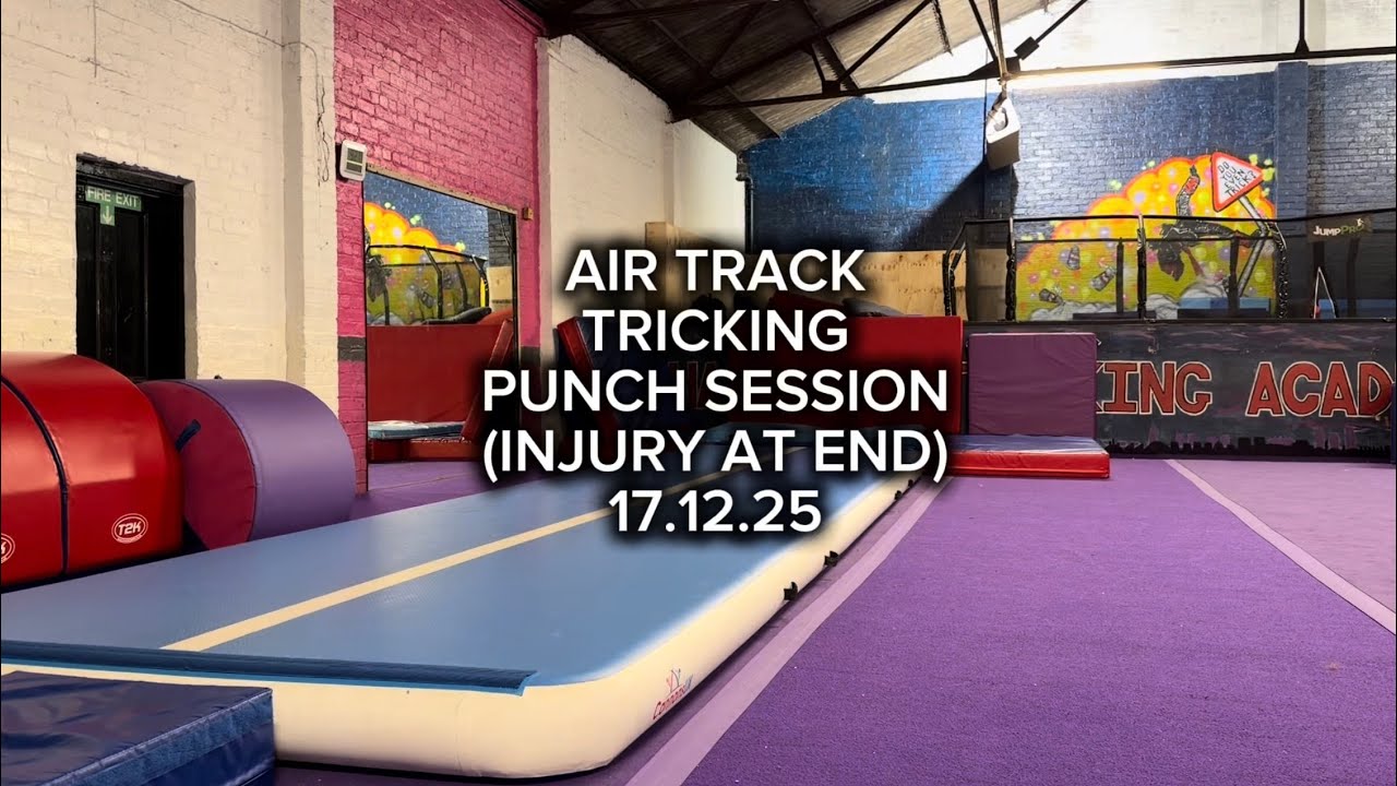 Air Track Tricking 17.12.25 | Punch Tricks (Injury ending) 