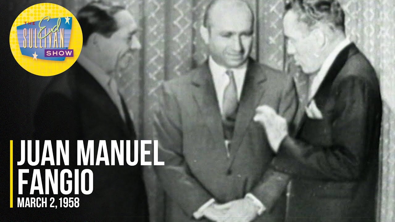 Formula 1 Champion Juan Manuel Fangio on The Ed Sullivan Show