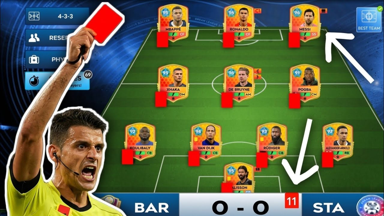 what happens if you get 11 red cards in DLS 26🤔