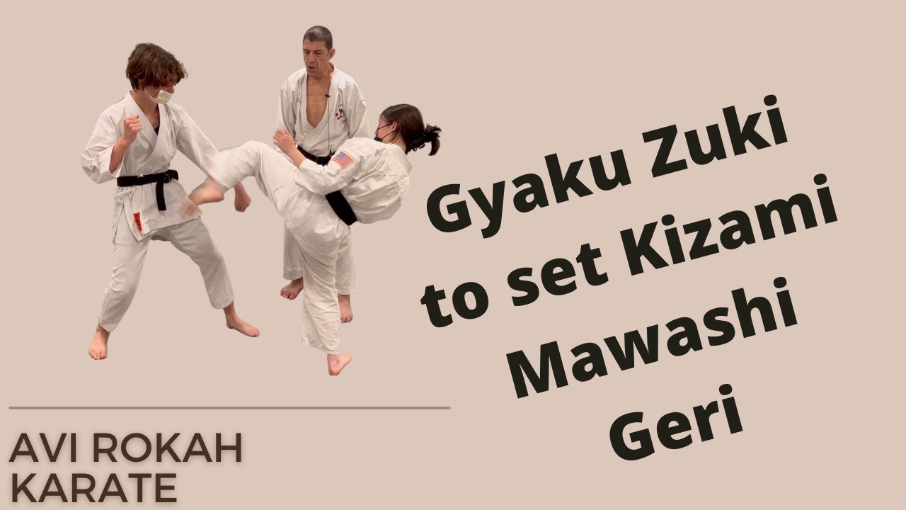 Gyaku Zuki to set Kizami Mawashi Geri