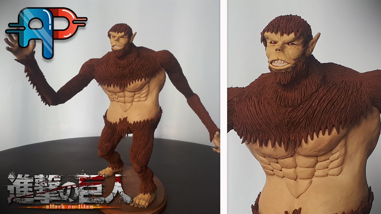 007. Escultura en plastilina - Zeke Jaeger, titán bestia - Shingeki no Kyojin
