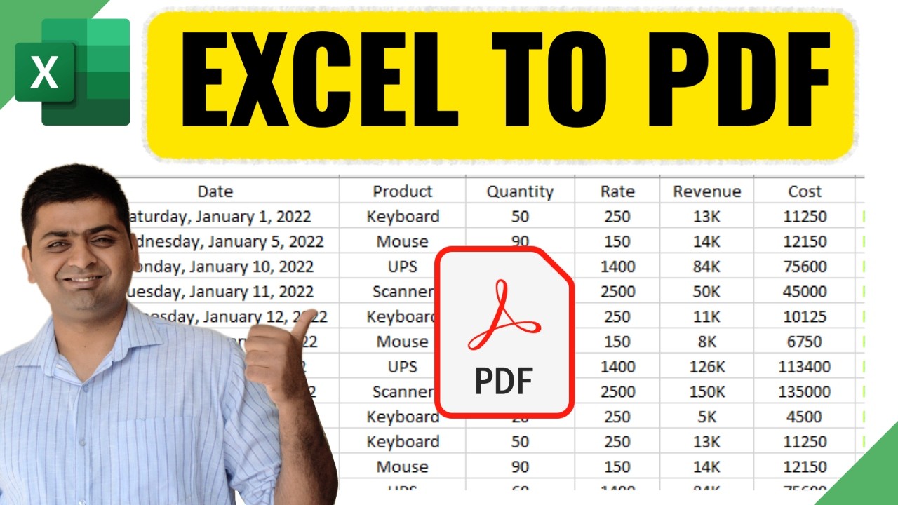 Save Excel File as Pdf's with Proper Page Setting || Excel to Pdf