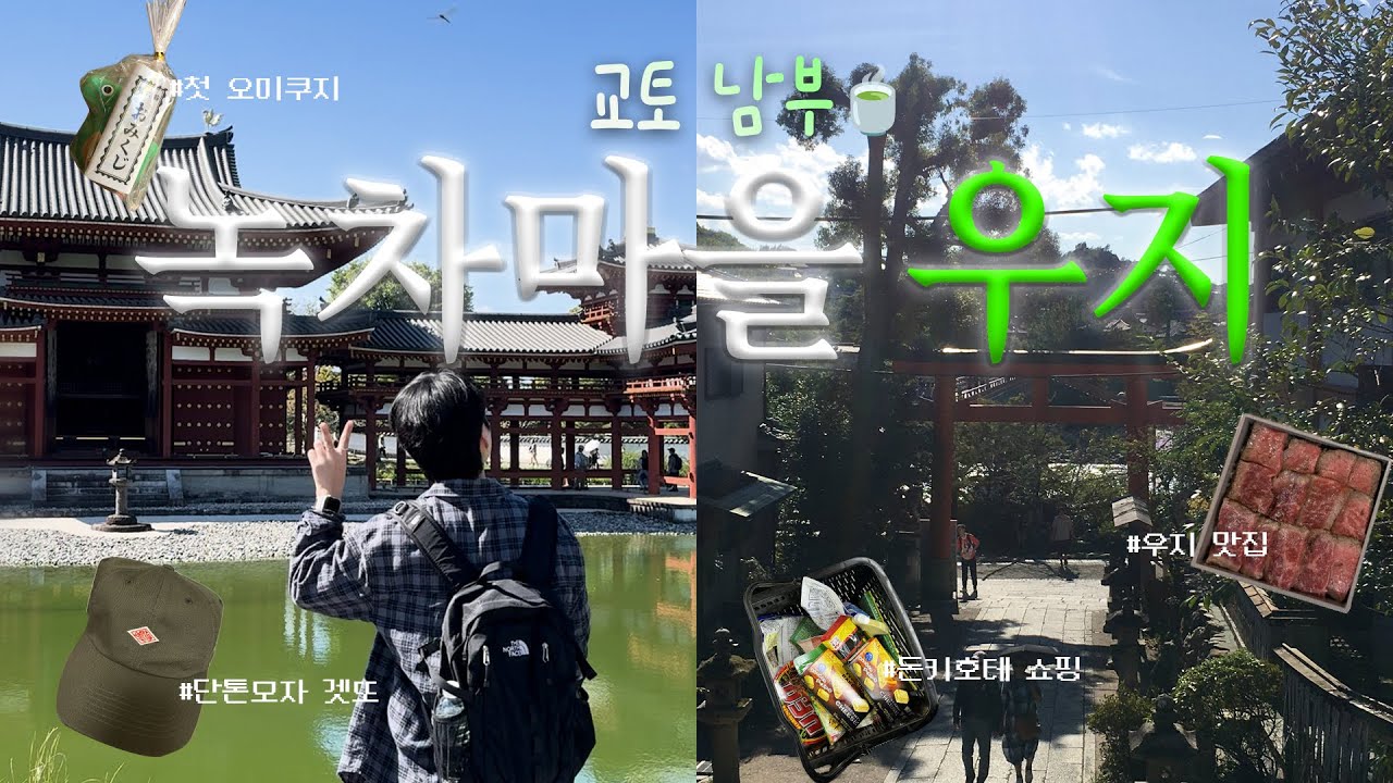 오사카에서 1시간 20분🚃 교토 녹차마을 우지에 다녀왔습니다🍵(우지맛집, 뵤도인, 우지신사, 난바쇼핑, 돈키호테 털기)