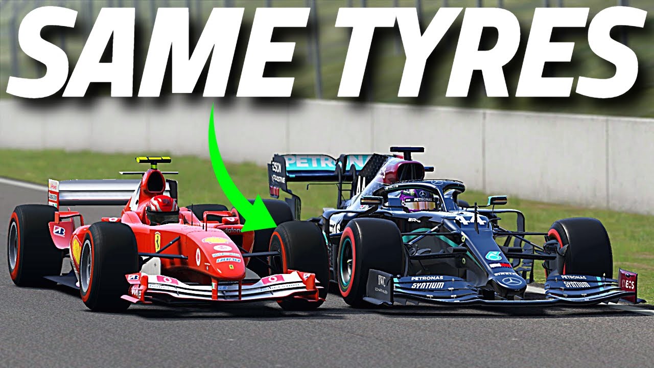 W11 VS F2004 With Slick Tyres