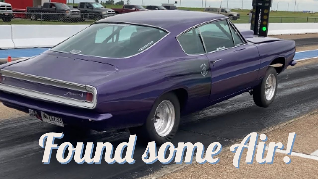 Barracuda DragCar: 512 Test Session with Timeslips #mopar #engine #440source #bigblock