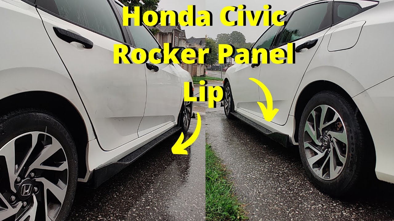 Honda Civic 2016 Rocker Panel Lip Installation