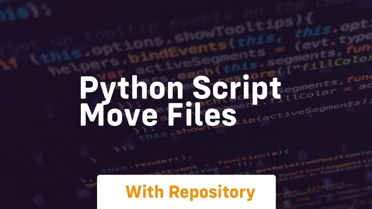 python script move files