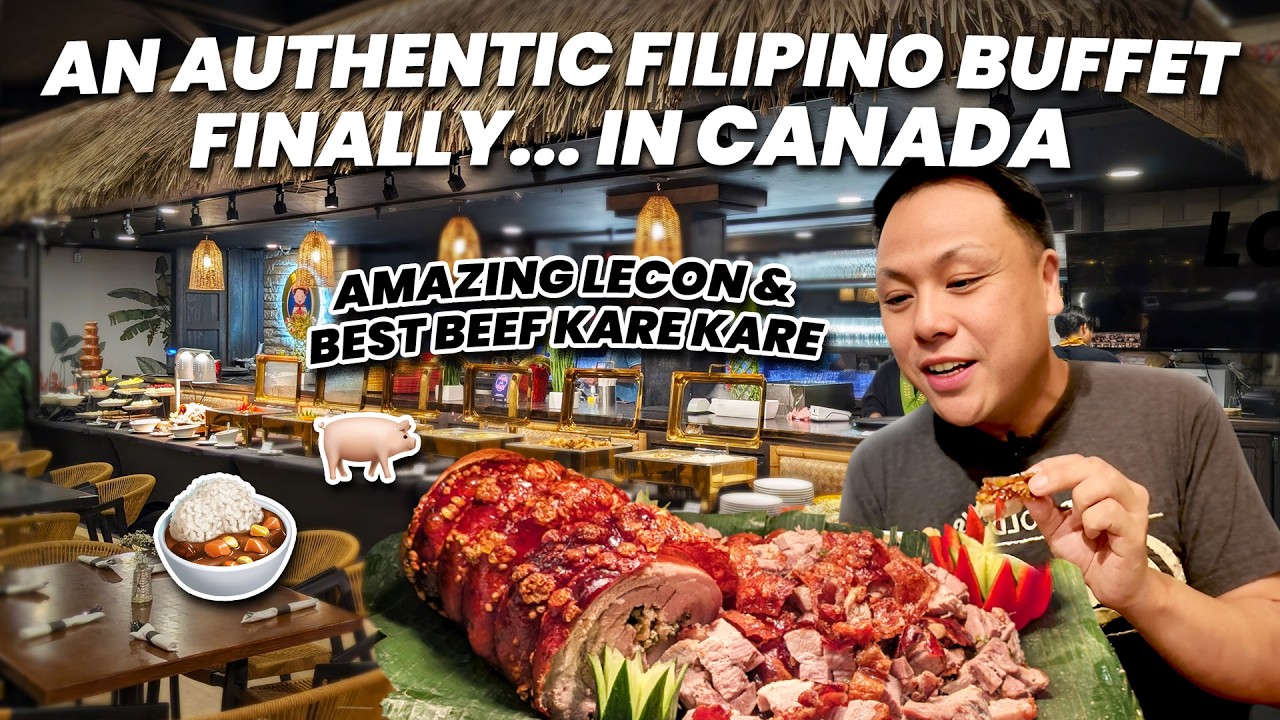 Canada's First Authentic Filipino Buffet - Dine Kanadiyan in Vancouver - $29 Lechon Kare Kare Feast!