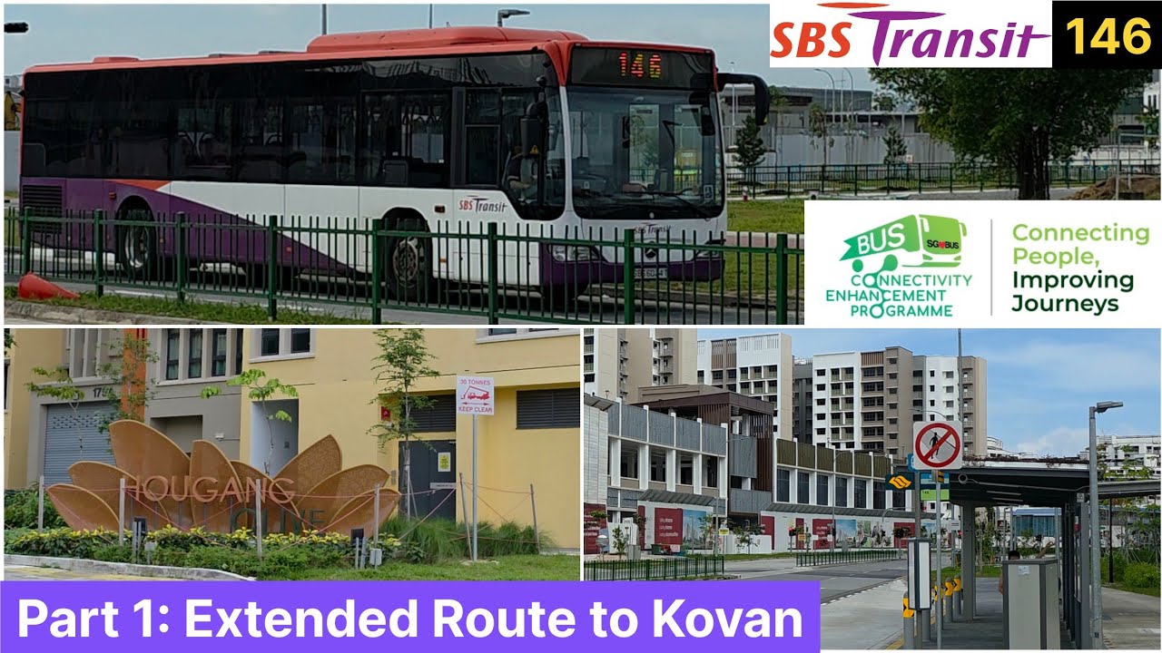 [Part 1: Extended Route to Kovan] SBS Transit Svc 146 after route amendment on 14 Dec 2025