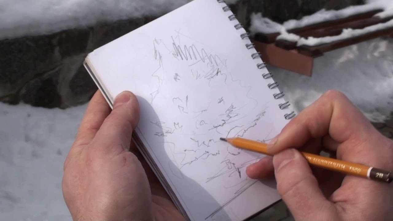 Как правильно делать зарисовки, наброски, эскизы (с натуры)