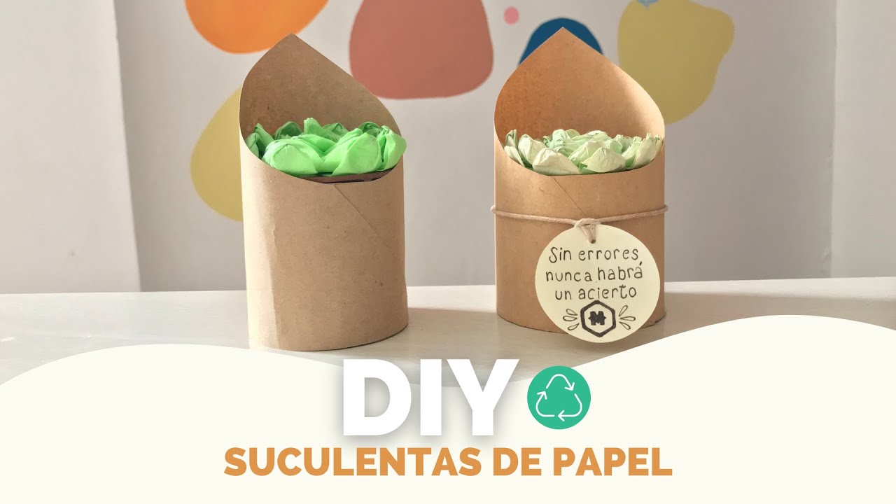 DIY- PAPER SUCCULENTS// CÓMO HACER SUCULENTAS DE PAPEL🪴 // Hecho a mano