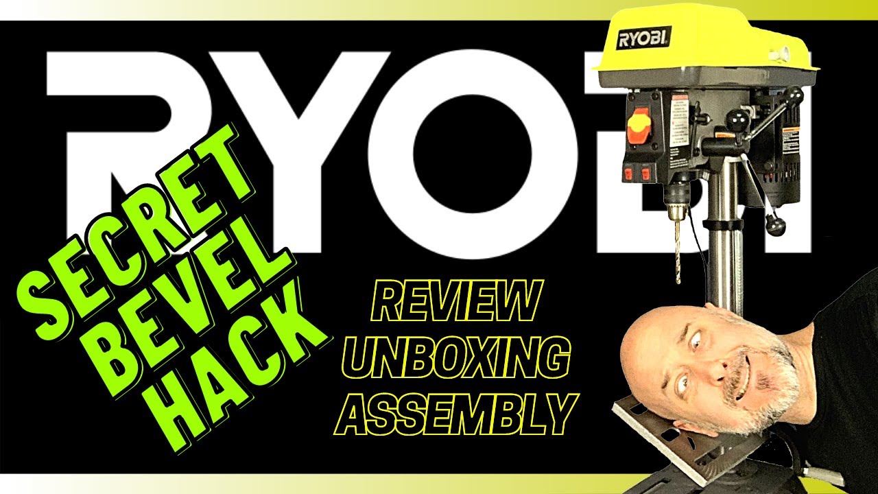 Secret Bevel Hack! Ryobi Drill Press Review, Unboxing, Assembly, How to Use. Everything is Covered!