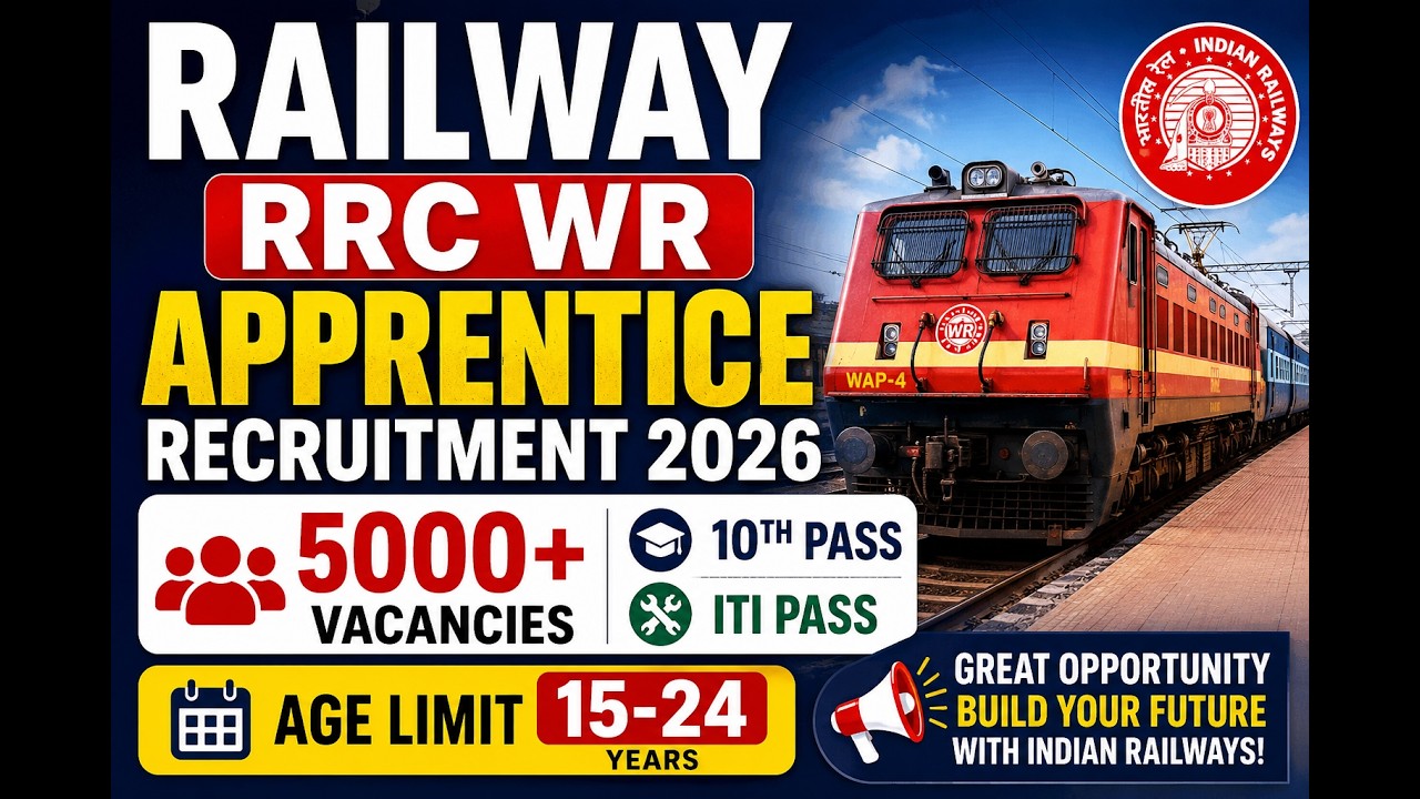 Railway RRC WR Apprentice Recruitment 2026 | 10th & ITI