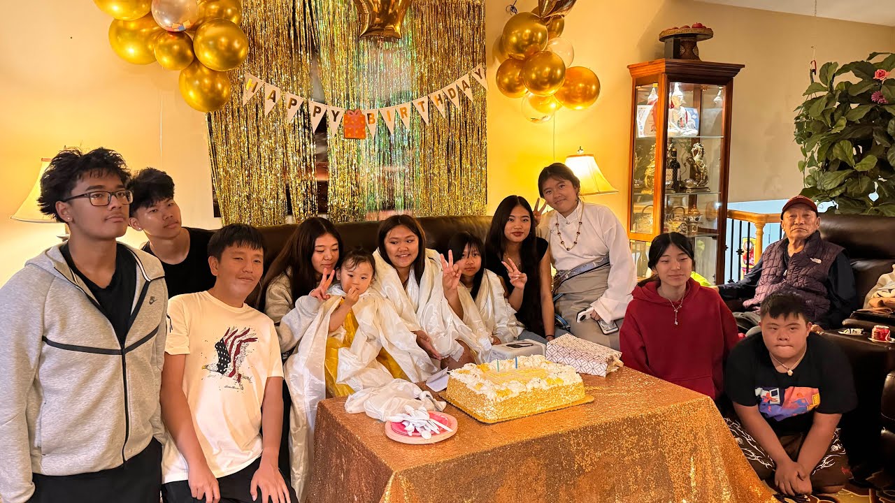 Gelek Passang and Tamding Wangmo’s daughter Lobsang Choekyi 14th birthday celebration 14th Sep 2025🎁